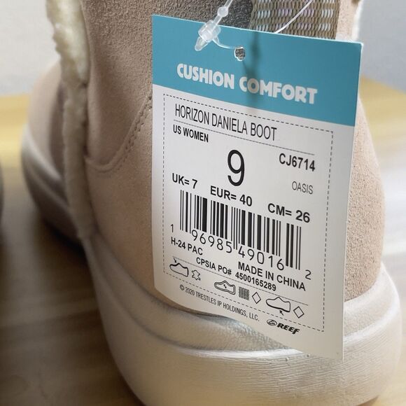 Reef Horizon Daniela Boot Women's Size 9 Oasis Beige Comfort Shoes CJ6714 NEW - Picture 9 of 11